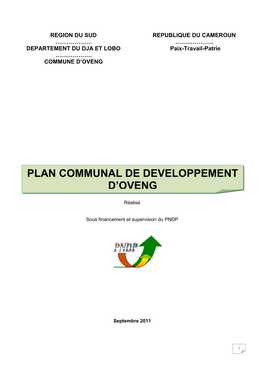 Plan Communal De Developpement D'oveng