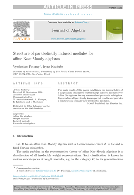 Structure of Parabolically Induced Modules for Affine Kac–Moody