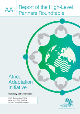 Africa Adaptation Initiative Report of the High-Level Partners Roundtable