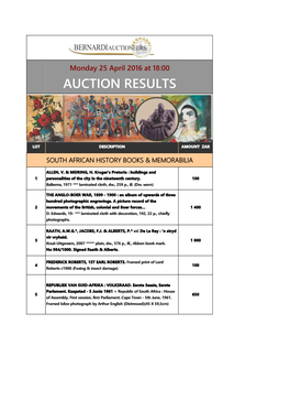 Auction Results