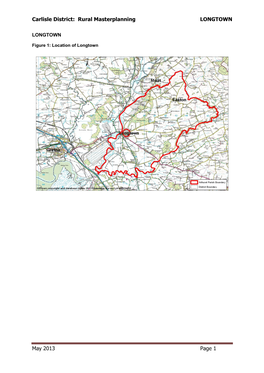 Carlisle District: Rural Masterplanning LONGTOWN May 2013 Page 1