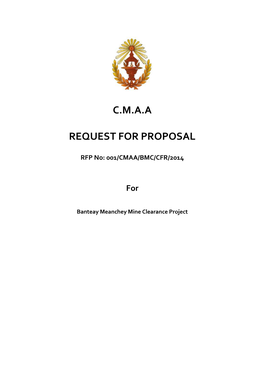 C.M.A.A Request for Proposal