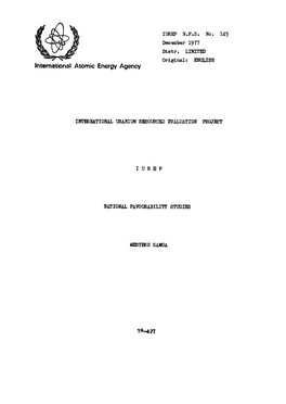 International Uranium Resources Evaluation Project (IUREP)