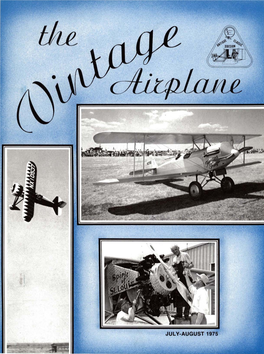 Editorial for the Vintage Airplane