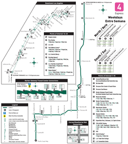 North / Norte South / Sur Weekdays Entre Semana