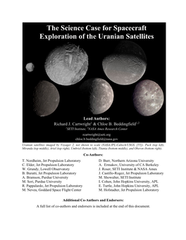 The Science Case for Spacecraft Exploration of the Uranian Satellites