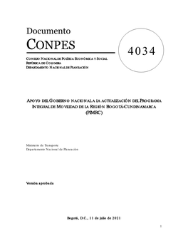 Documento CONPES 4034