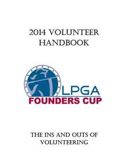 2014 Volunteer Handbook