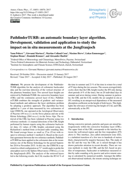 Pathfinderturb: an Automatic Boundary Layer Algorithm