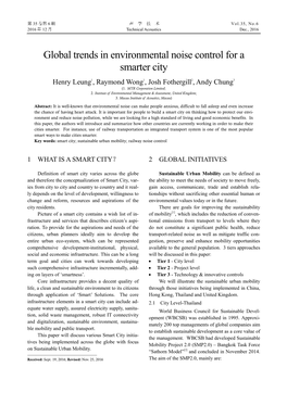 13- Global Trends in Environmental Noise Control for a Smarter City-梁浩贤