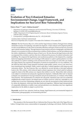 Environmental Change, Legal Framework, and Implications for Sea-Level Rise Vulnerability