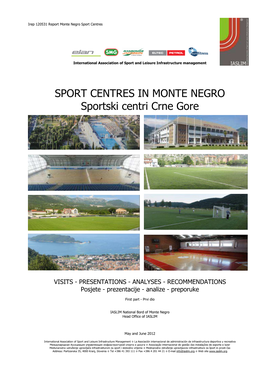 Irep 120531 Report Monte Negro Sport Centres