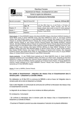 05. AEP- Intégration Réseaux D'eau Et Assainissement Domaine Public