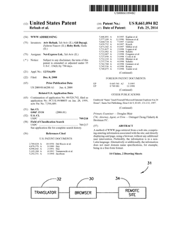 (12) United States Patent (10) Patent No.: US 8,661,094 B2 Refuah Et Al