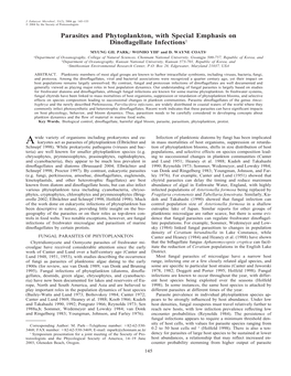 Parasites and Phytoplankton, with Special Emphasis on Dinoflagellate