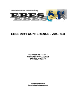 Ebes 2011 Conference - Zagreb