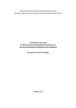 Vergabeentwurfs Sowohl Von Der Slowakischen Als Auch Von Der Österreichischen Seite Vorgelegt Werden