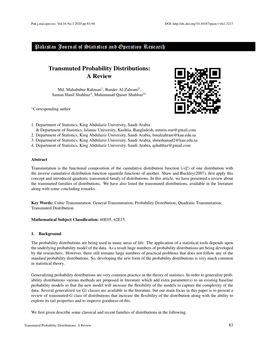 Transmuted Probability Distributions: a Review