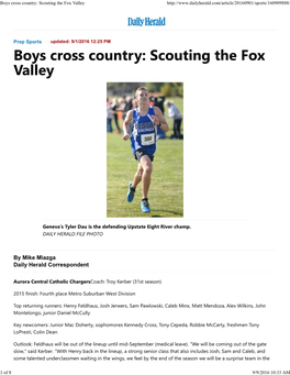 Boys Cross Country: Scouting the Fox Valley