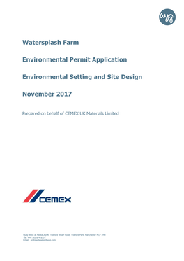 Environmental Setting and Site Design