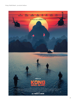 Kong: Skull Island – Pressbook Italiano