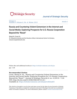 Russia and Countering Violent Extremism in the Internet and Social Media: Exploring Prospects for U.S.-Russia Cooperation Beyond the 