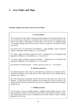 5. Area Tables and Maps