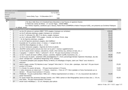 VENTES SPÉCIALES Date Ouverture 15/12/2011 Numéro