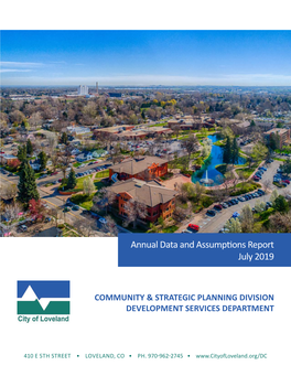 Annual Data and Assumptions Report July 2019