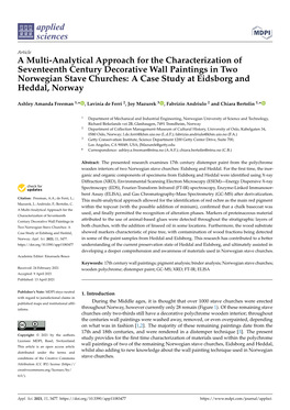 A Multi-Analytical Approach for the Characterization of Seventeenth