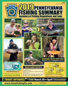 2019 PA Fishing Summary