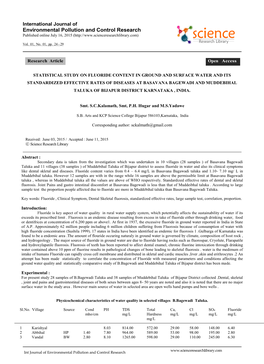 Environmental Pollution and Control Research Published Online July 16, 2015 (