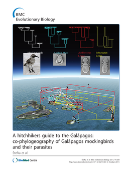 Co-Phylogeography of Galápagos Mockingbirds and Their Parasites Štefka Et Al
