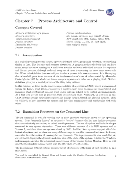 Chapter 7 Process Architecture and Control