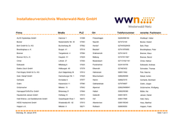 Installateurverzeichnis Westerwald-Netz Gmbh