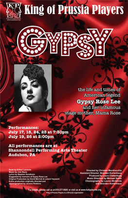 Gypsy Playbill