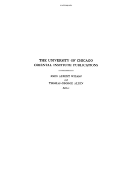 THE RISE of the NORTH ARABIC SCRIPT and ITS KURANIC DEVELOPMENT, with a FULL DESCRIPTION of the KURAN MANUSCRIPTS in the ORIENTAL INSTITUTE Oi.Uchicago.Edu