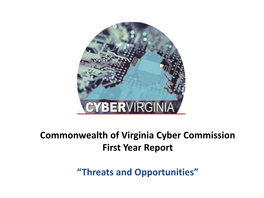 Commonwealth of Virginia Cyber Commission First Year Report