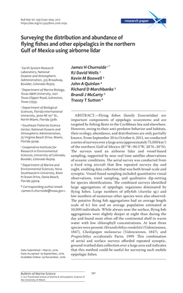 Surveying the Distribution and Abundance of Flying Fishes and Other Epipelagics in the Northern Gulf of Mexico Using Airborne Lidar