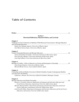 Table of Contents