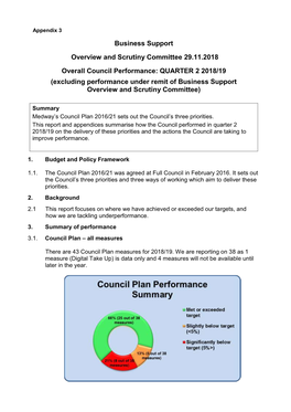 Business Support Overview and Scrutiny Committee 29.11.2018