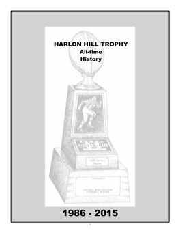 HARLON HILL TROPHY All-Time History