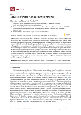 Viruses of Polar Aquatic Environments