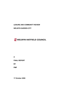 Welwyn Garden City Leisure and Community Review