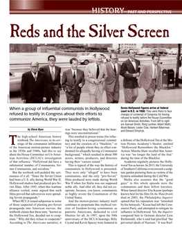 Reds and the Silver Screen AP Images Seven Hollywood Figures Arrive at Federal When a Group of Influential Communists in Hollywood Court in D