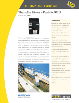 Thermaline Printers – Ready for RFID When You Are!