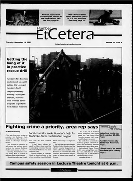 Humbec Etcetera Thursday, November 13, 2003 Volume 32, Issue 9