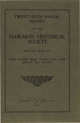 Hawaiian Historical Society