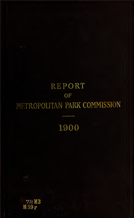 Report of the Board of Metropolitan Park Commissioners (1899)