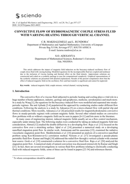 Convective Flow of Hydromagnetic Couple Stress Fluid with Varying Heating Through Vertical Channel